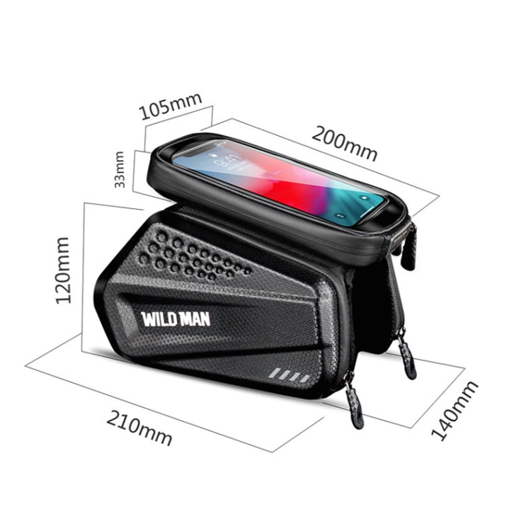 WILD MAN ES6 1.2L Multifunctional Bicycle Front Beam Bag Reluova