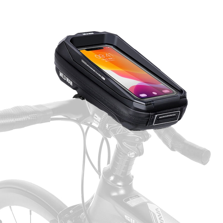 WILD MAN MS33 0.6L Mountain Bike Hard Shell Phone Touch Screen Handlebar Bag