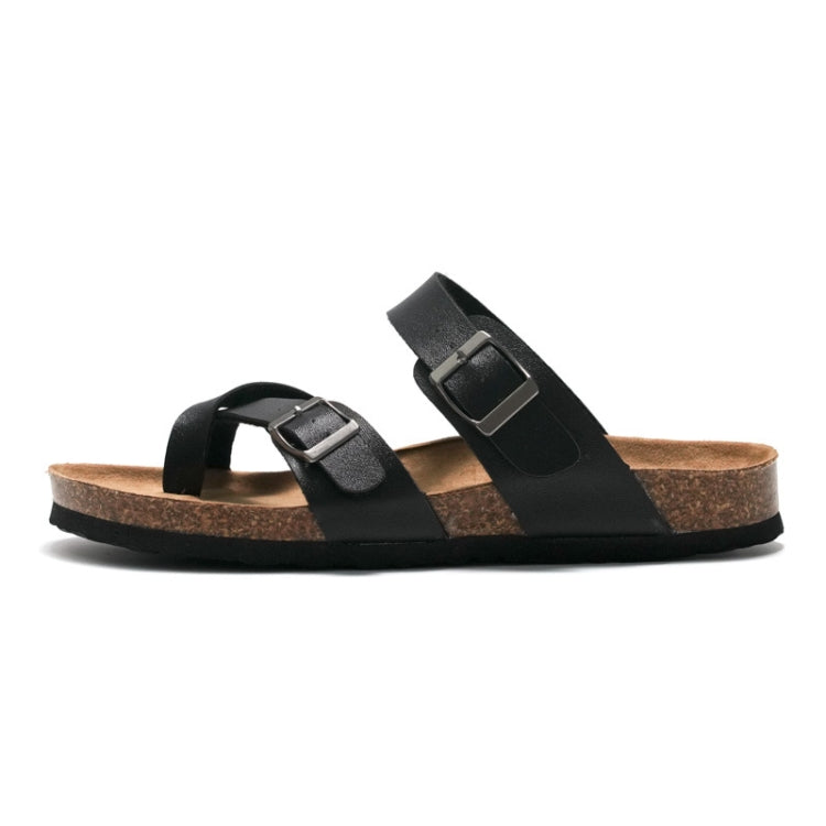 Ruizu Couple Cork Slippers Beach Shoes Flip Flops, Series 2