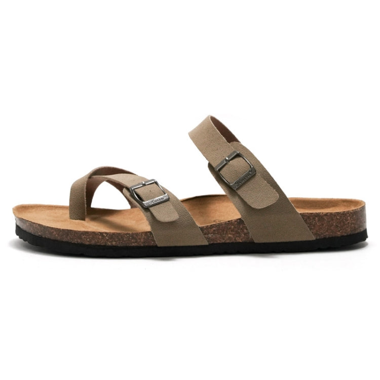 Ruizu Couple Cork Slippers Beach Shoes Flip Flops, Series 2