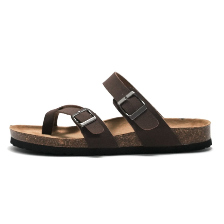 Ruizu Couple Cork Slippers Beach Shoes Flip Flops, Series 2