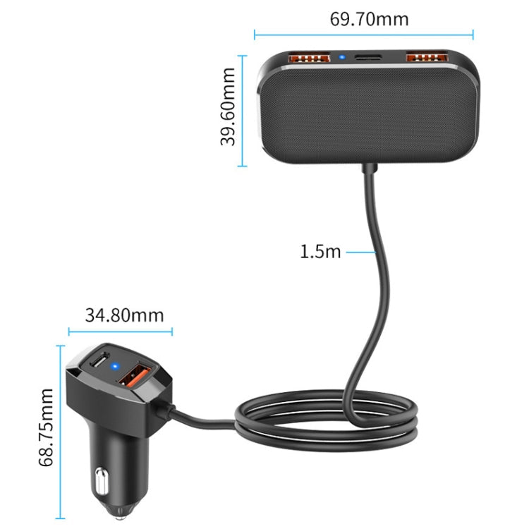 5 In 1 Mobile Phone Fast Recharge Car Charger