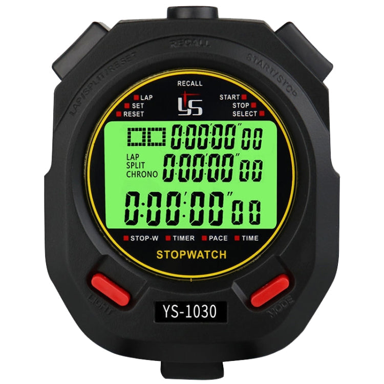 YS 3 Rows Display Luminous Stopwatch Timer Training Referee Stopwatch, Style: Reluova