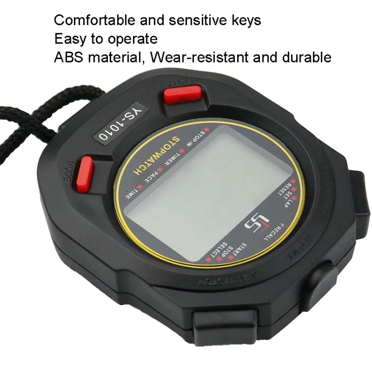 YS 3 Rows Display Luminous Stopwatch Timer Training Referee Stopwatch, Style: Reluova