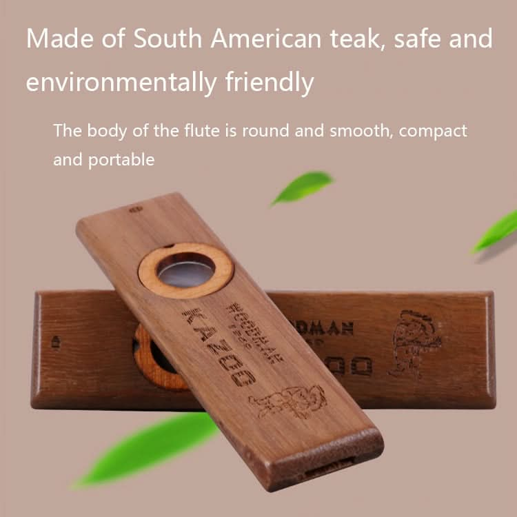 ADL07 Wooden Environmental Protection Portable Kazoo Reluova