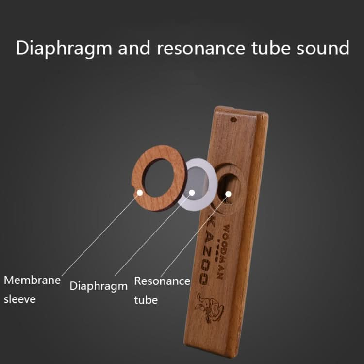 ADL07 Wooden Environmental Protection Portable Kazoo Reluova