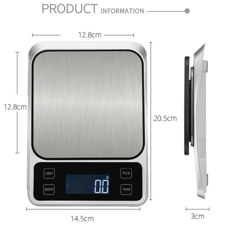 Stainless Steel Food Baking Scale Small Bench Scale Kitchen Electronic Scale My Store