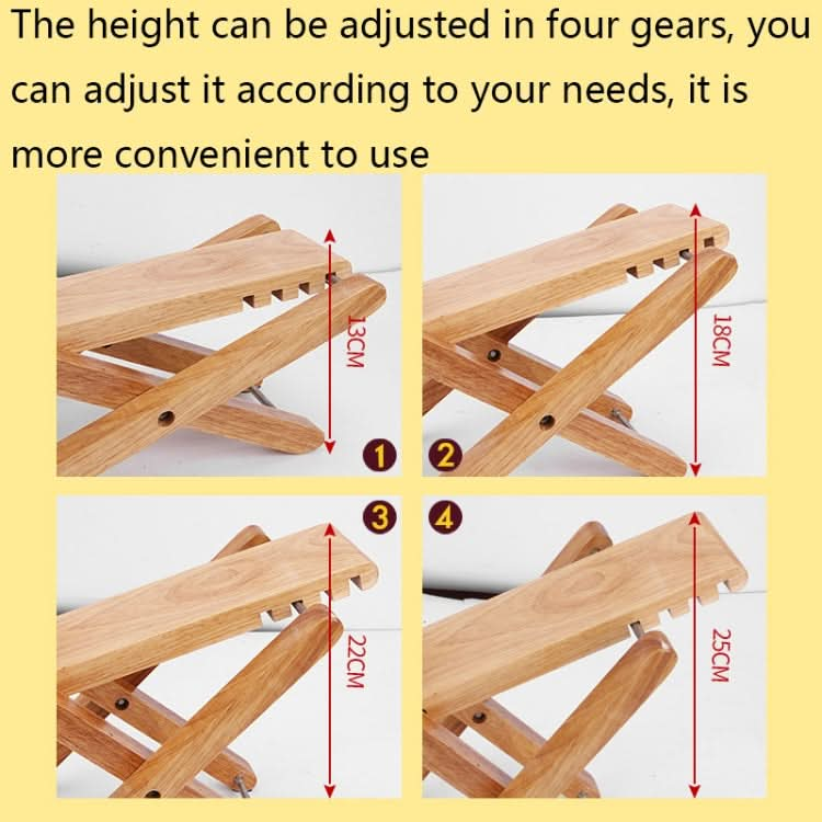 MA011 Wooden Foldable 4-speed Adjustable Pedal Reluova