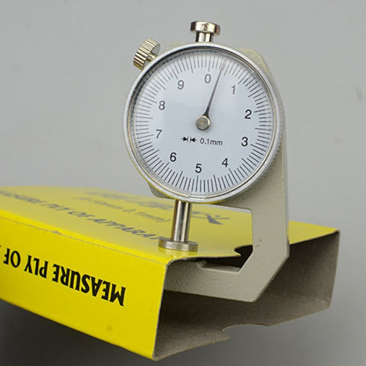 0-10mm Dial Thickness Gauge Leather Paper Thickness Meter Tester