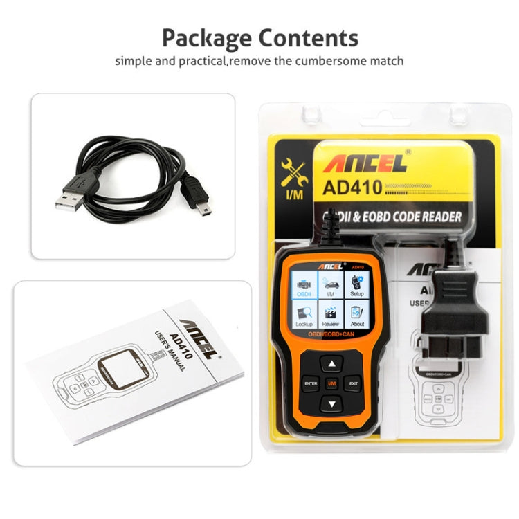 ANCEL AD410 OBD2 Car Universal Auto Diagnostic Scanner