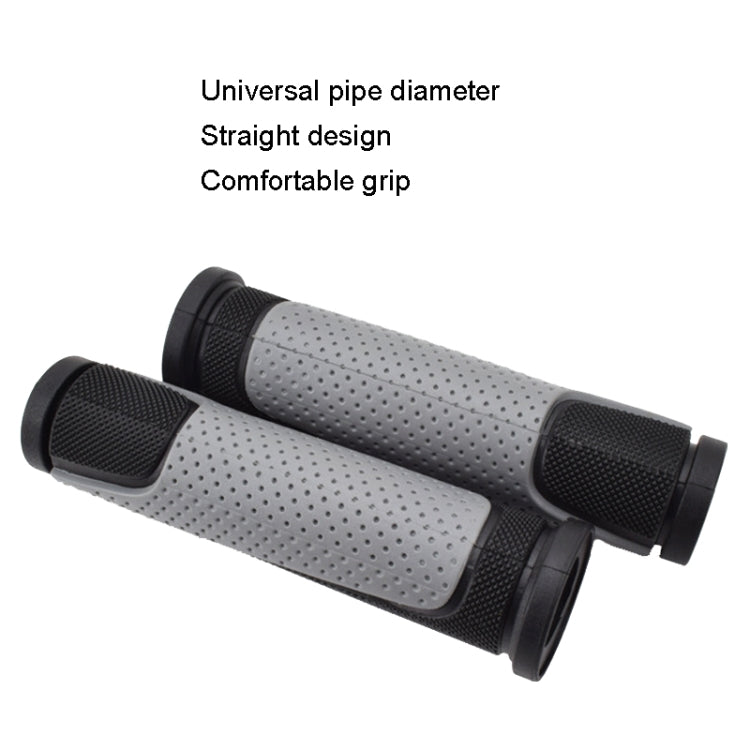 1 Pair FMFXTR Bicycle Grips Mountain Bike Non-Slip Rubber Grips, Style: Double Color Half Pass