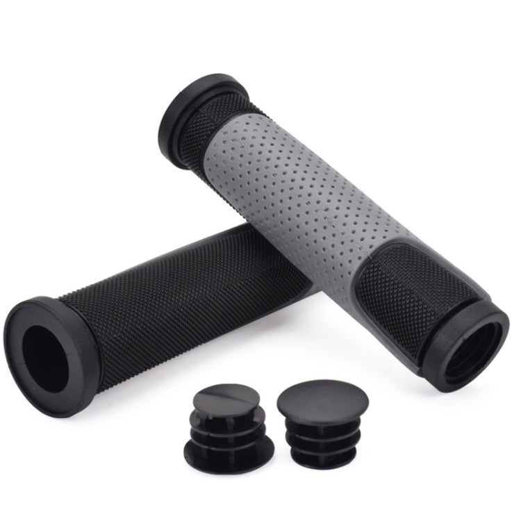 1 Pair FMFXTR Bicycle Grips Mountain Bike Non-Slip Rubber Grips, Style: Double Color Half Pass