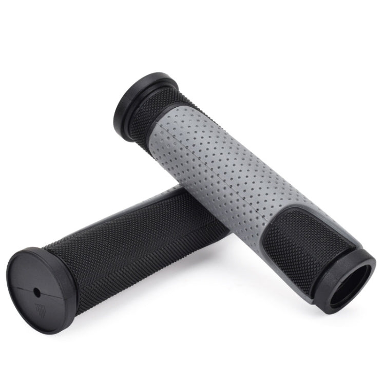 1 Pair FMFXTR Bicycle Grips Mountain Bike Non-Slip Rubber Grips, Style: Double Color Half Pass