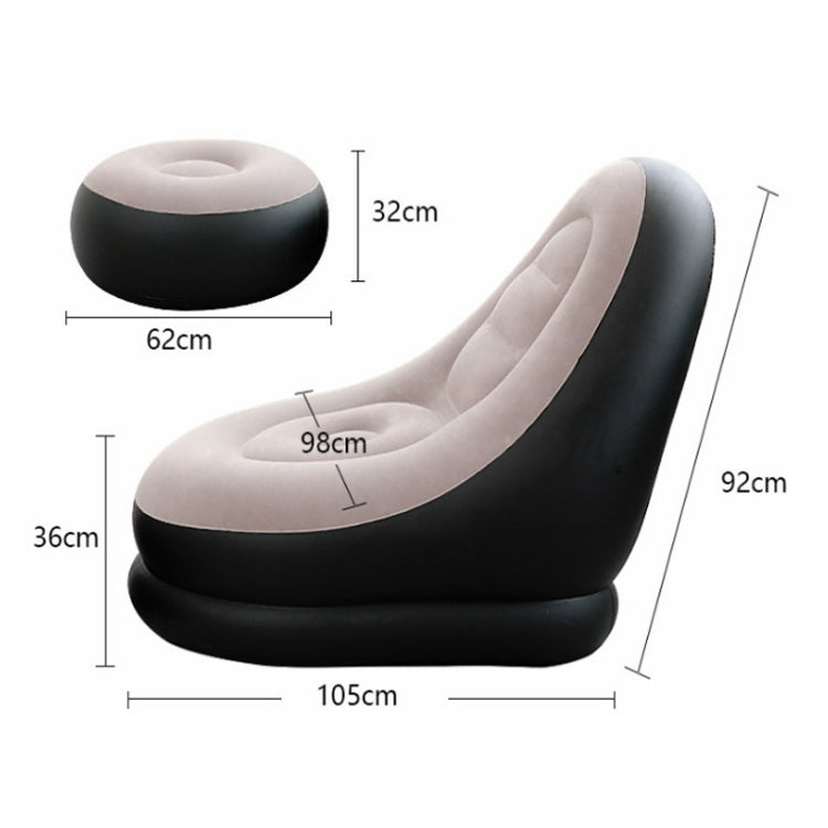 Lunch Break Inflatable Lazy Sofa, Bottom Color Random Delivery, Style: My Store