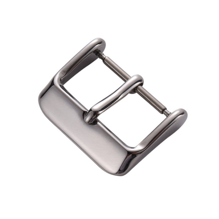 5pcs IP Plated Stainless Steel Pin Buckle Watch Accessories, Color: Silver 12mm Reluova