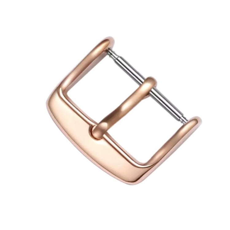 5pcs IP Plated Stainless Steel Pin Buckle Watch Accessories, Color: Silver 12mm