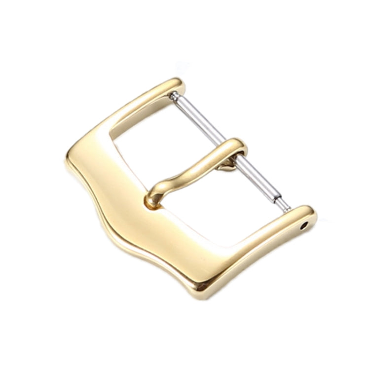 5pcs IP Plated Stainless Steel Pin Buckle Watch Accessories, Color: Silver 12mm Reluova