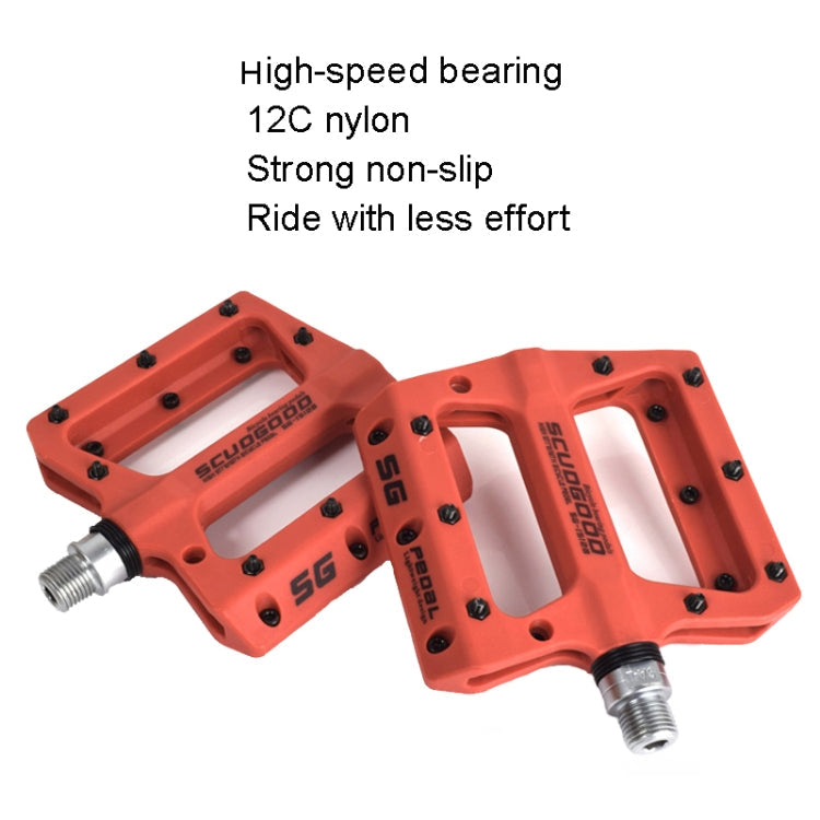 FMFXTR Mountain Bicycle Pedal Nylon Fiber Bearing Non-Slip Pedal Reluova