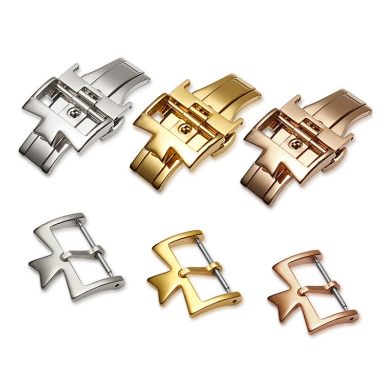 VC Stainless Steel Butterfly Pin Buckle Watch Accessories, Style: Reluova