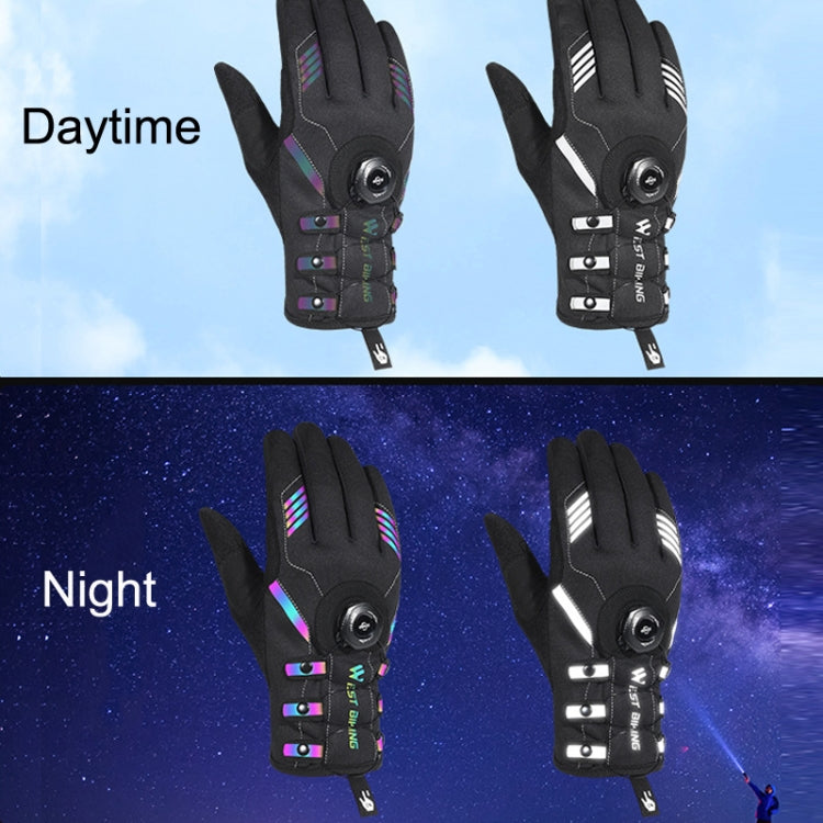 WEST BIKING Cycling Breathable Long Finger Self-locking Gloves with Buckle