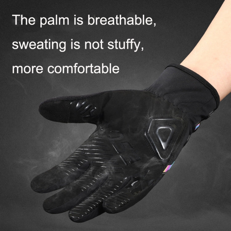 WEST BIKING Cycling Breathable Long Finger Self-locking Gloves with Buckle