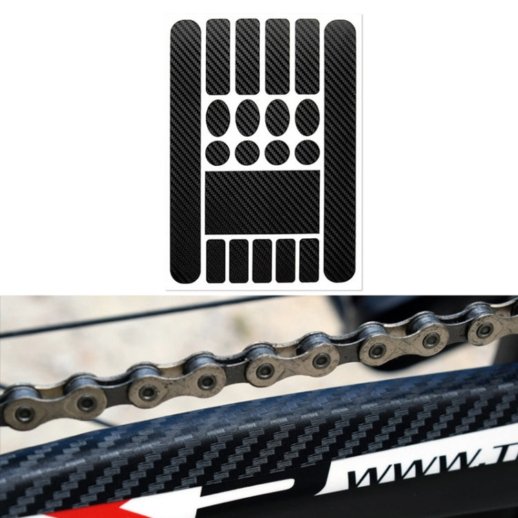 FMFXTR Bicycle Protection Chain Sticker Front Fork Protective Film, Color: Carbon Fiber Reluova