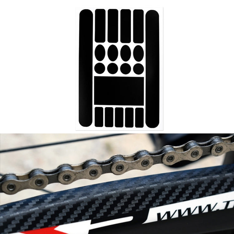 FMFXTR Bicycle Protection Chain Sticker Front Fork Protective Film, Color: Carbon Fiber Reluova