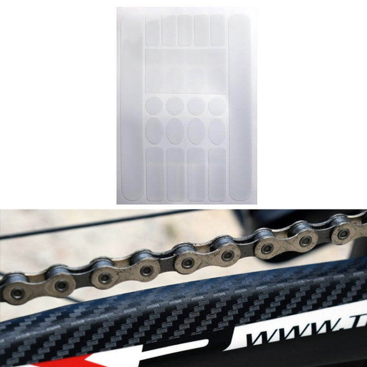 FMFXTR Bicycle Protection Chain Sticker Front Fork Protective Film, Color: Carbon Fiber Reluova