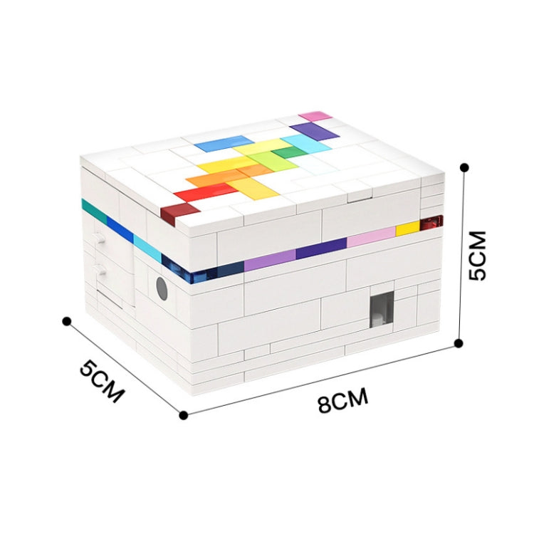 BuildMoc Interlocking Block Toys Rainbow Road Decryption Box