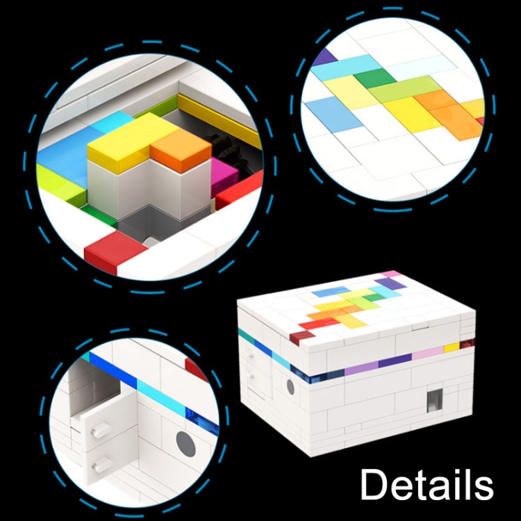 BuildMoc Interlocking Block Toys Rainbow Road Decryption Box Reluova