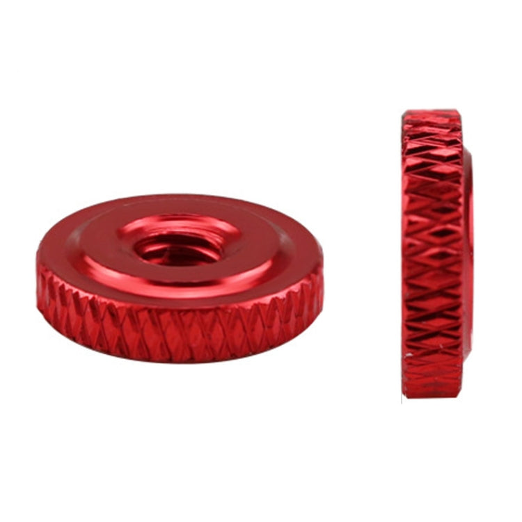 Knurled Aluminum Alloy Single Layer Hand Tight Nut Thin Small Step Nut