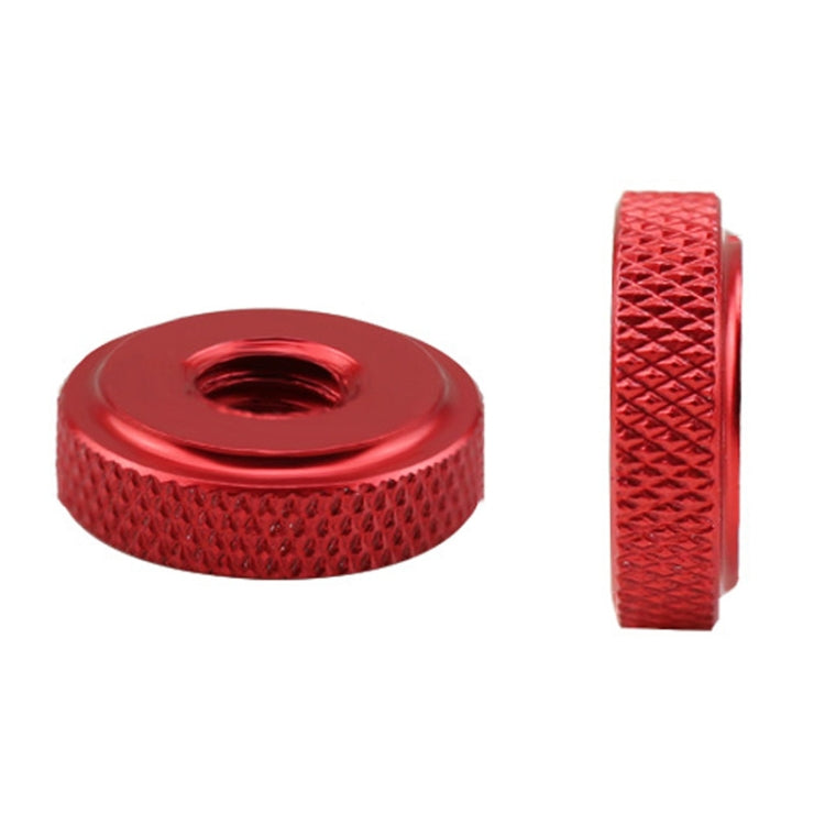 Knurled Aluminum Alloy Single Layer Hand Tight Nut Thin Small Step Nut