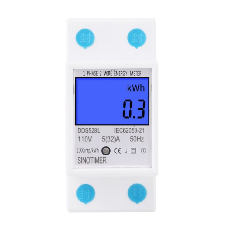 DDS528L Backlight Display Home Single-phase Rail Energy Meter 5-32A