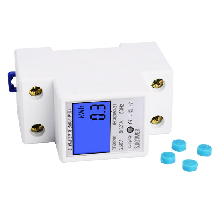 DDS528L Backlight Display Home Single-phase Rail Energy Meter 5-32A Reluova