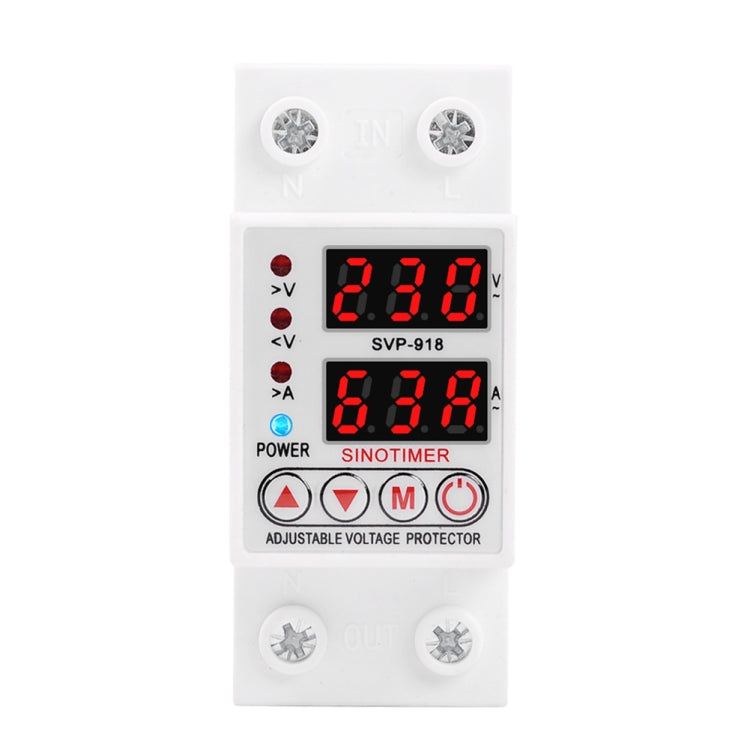 SINOTIMER SVP-918 Adjustable Self-resetting Intelligent Under-voltage Protector, Current: Reluova