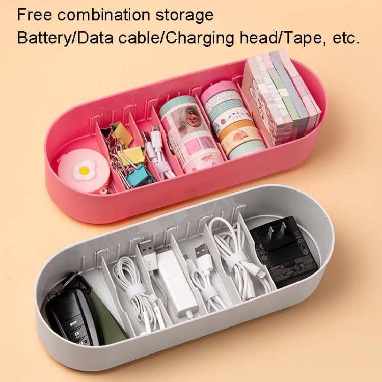 Household Battery Storage Box Data Cable Charger Storage Organizer Box