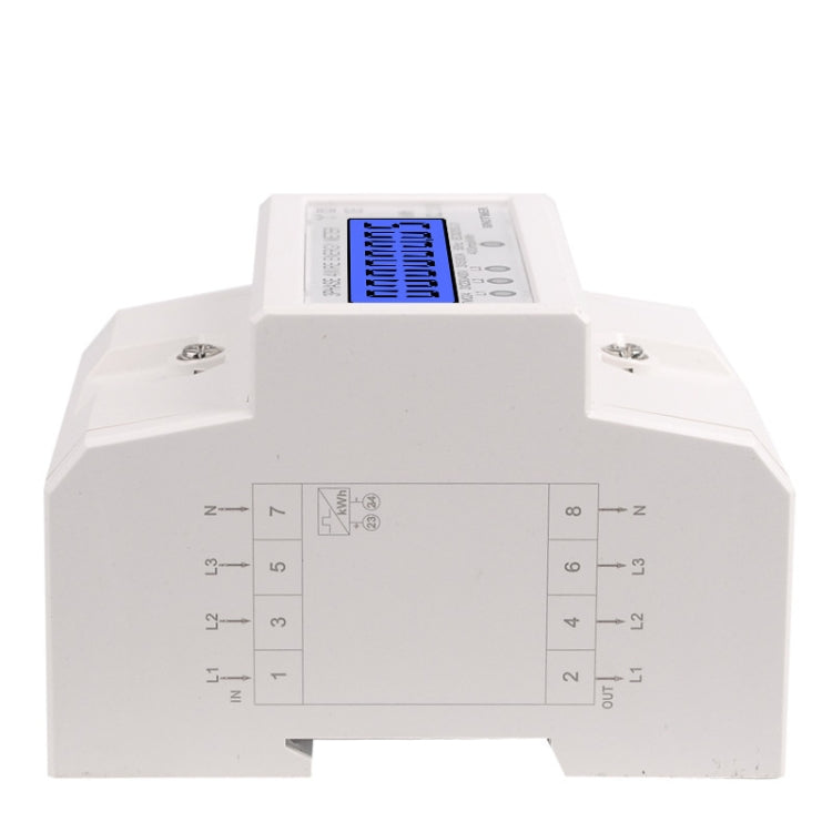 SINOTIMER Three-Phase Backlight Display Rail Type Electricity Meter 5-100A 400V Reluova