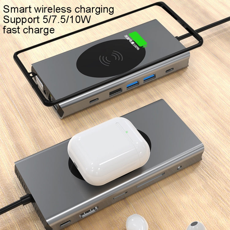 BX13V 13 In 1 Type-C Docking Station Wireless Charging Hub My Store