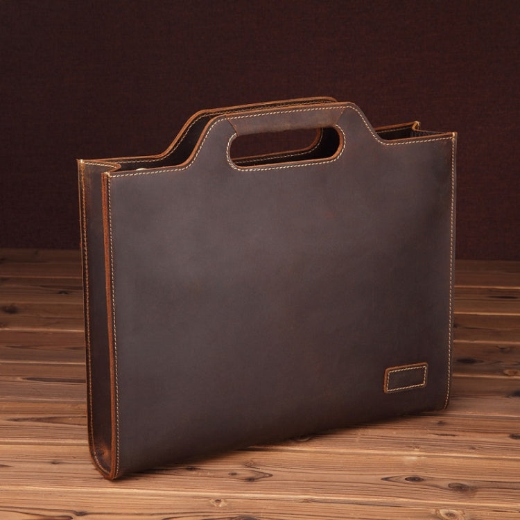 Leather Vintage Shoulder Bag Crossbody Portable Business Briefcase My Store