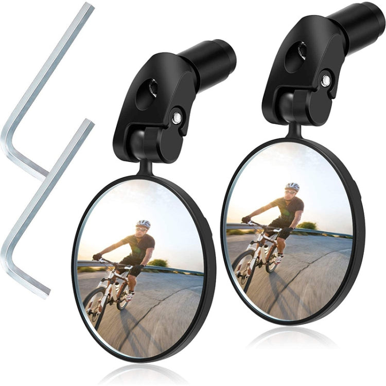 Bicycle Convex Rearview Mirror Large View 360 Degree Rotating Mirror Reluova