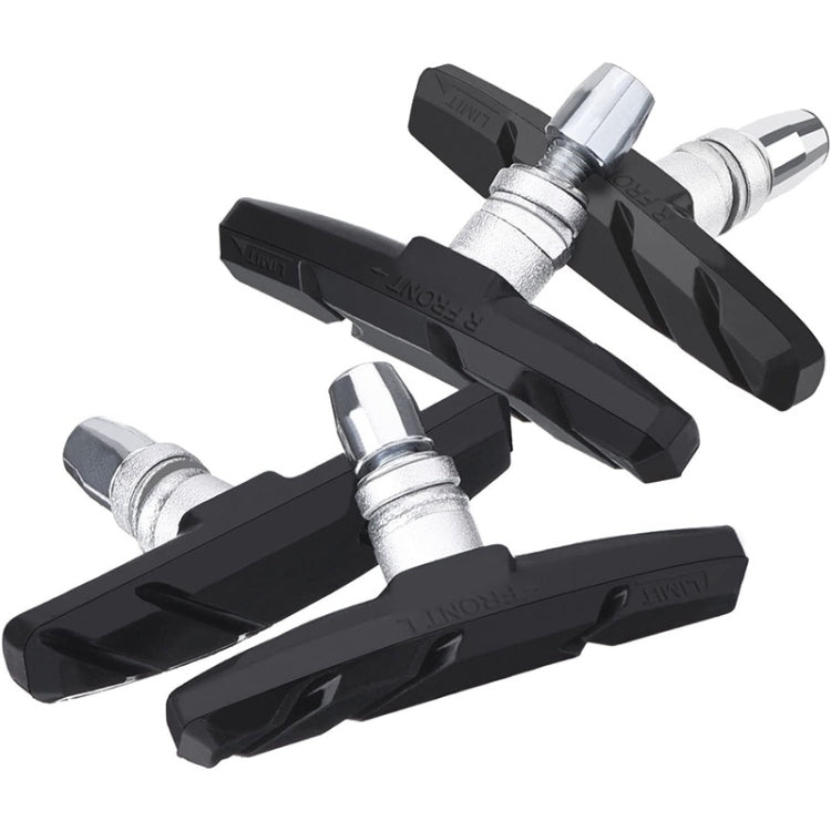 2 Pairs Silent V-brake Bicycle Brake Shoes-Reluova