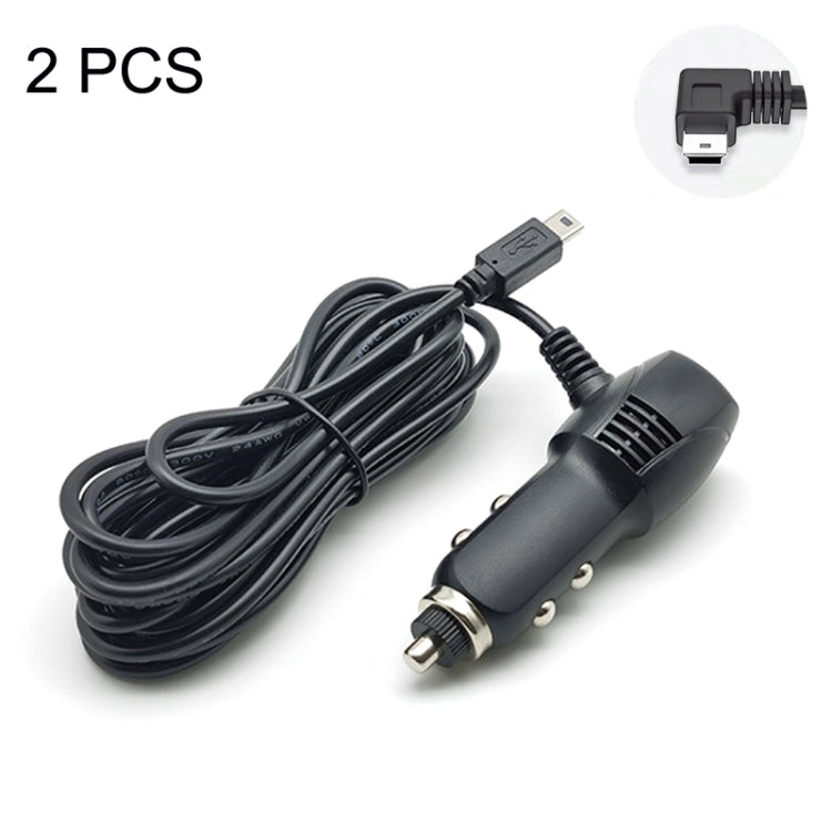 2 PCS Multifunctional Car Charger Fast Charging Driving Recorder Supply Line, Style:-Reluova