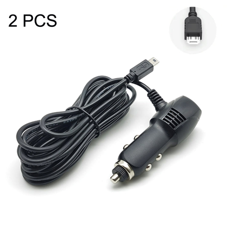 2 PCS Multifunctional Car Charger Fast Charging Driving Recorder Supply Line, Style: