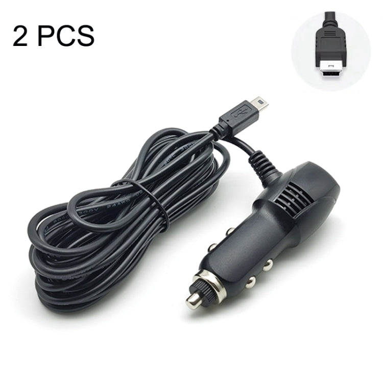 2 PCS Multifunctional Car Charger Fast Charging Driving Recorder Supply Line, Style:-Reluova