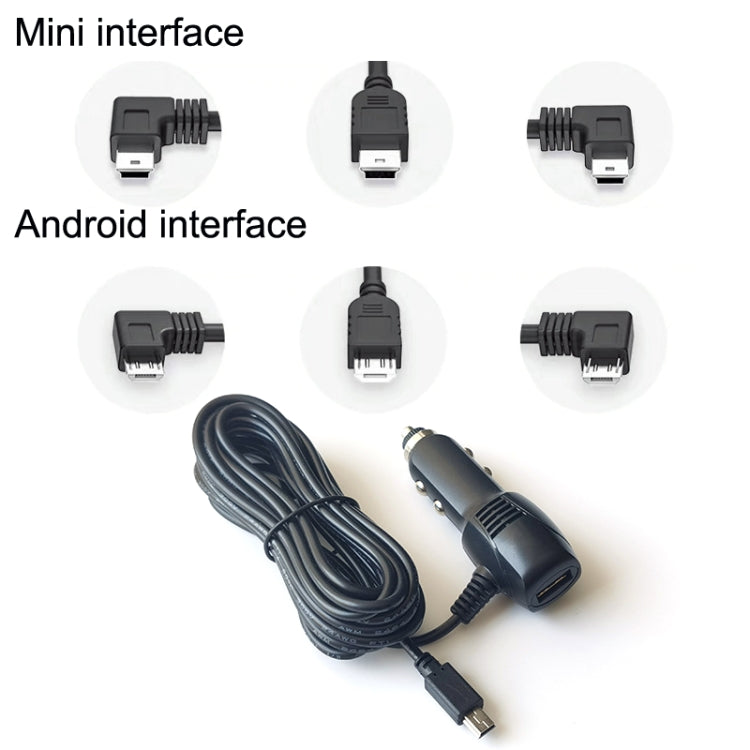 2 PCS Multifunctional Car Charger Fast Charging Driving Recorder Supply Line, Style:-Reluova