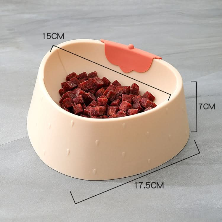 Strawberry Shape Pet Bowl Cat Cartoon Anti-Slip Bowl - Reluova