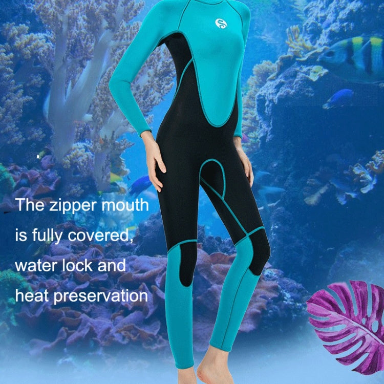 SLINX Women Slim Sun Protection Warm Wetsuit Long -Sleeved Full Body Snorkeling Supreme Surfing Reluova