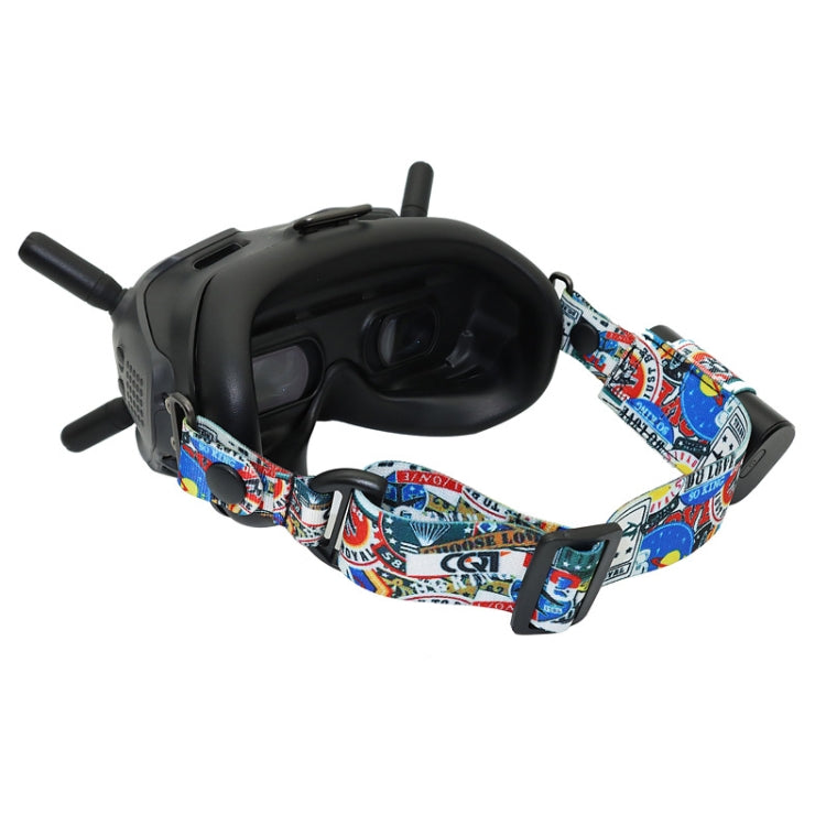 Flight Video Glasses Graffiti Color Headband Fixed Strap For DJI FPV Goggles V2 My Store