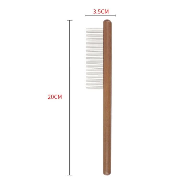 Cat Dog Solid Wood Comb For Removing Floating Hair Pet Cleaning Grooming Flea Comb - Reluova