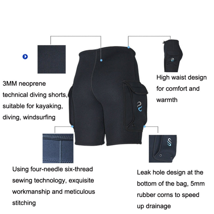 SLINK Dive Pocket Shorts Rafting Rowing Pants Reluova